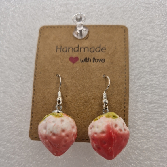 Strawberry Ear Rings. - Picture 2 of 2
